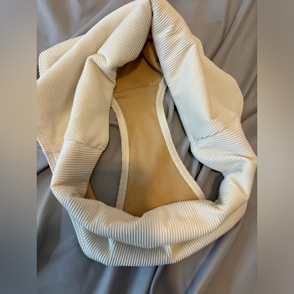 Old Navy Ribbed Pink & White Bathing-suit Bottoms High Waist Bikini Bottoms NWOT - Picture 7 of 10